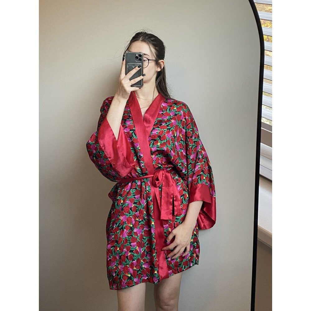Vintage Victoria's Secret Floral Robe One Size
